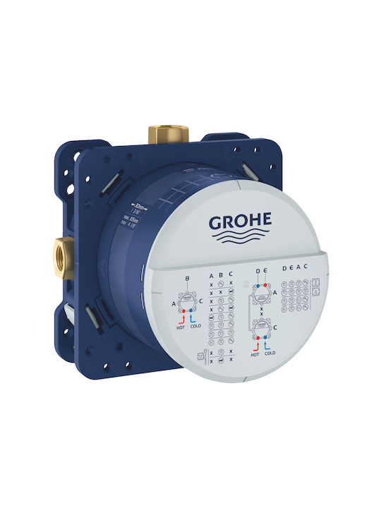 Grohe Set Mischer, Handbrause & Duschkopf für Wandmontage für für Waschbecken Silber