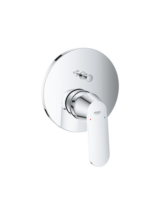 Grohe Set Mischer, Handbrause & Duschkopf für Wandmontage für für Waschbecken Silber