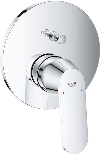 Grohe Σετ Μίκτης, Τηλέφωνο & Κεφαλή Ντουζ Εντοιχισμού για Νιπτήρα Ασημί