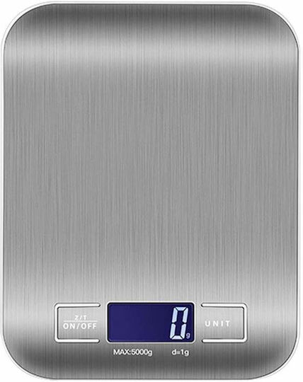Digitale Küchenwaage bis 5kg Silber