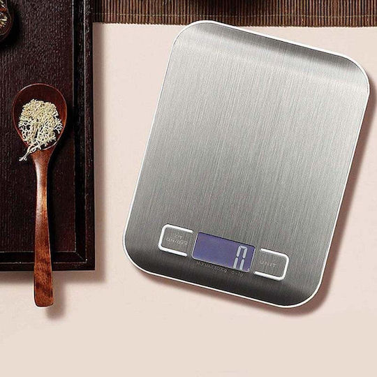 Digitale Küchenwaage bis 5kg Silber