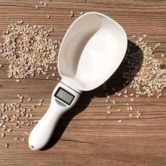 Cantare De Bucatarie Digitală Sub Formă De Linguriță Până La 0.8kg Albă