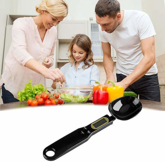 Ψηφιακή Ζυγαριά Κουζίνας Κουτάλι έως 0.5kg Μαύρη