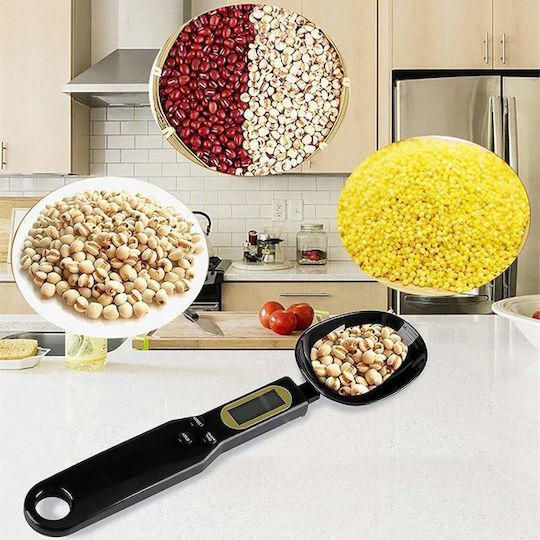 Ψηφιακή Ζυγαριά Κουζίνας Κουτάλι έως 0.5kg Μαύρη