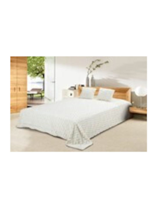 Matex Luxima Tagesdecke Einzelbett aus Polyester Weiß 170x210cm