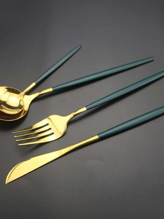Set de Tacâmuri Inoxidabil Verzi 24buc