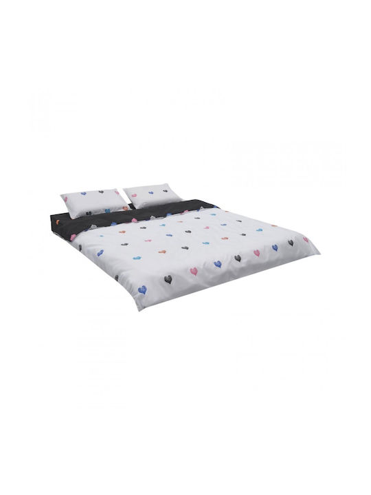 Heinner Duvet Cover Set Double with 2 Pillowcases & 1 Sheet 200x220 Multicolored