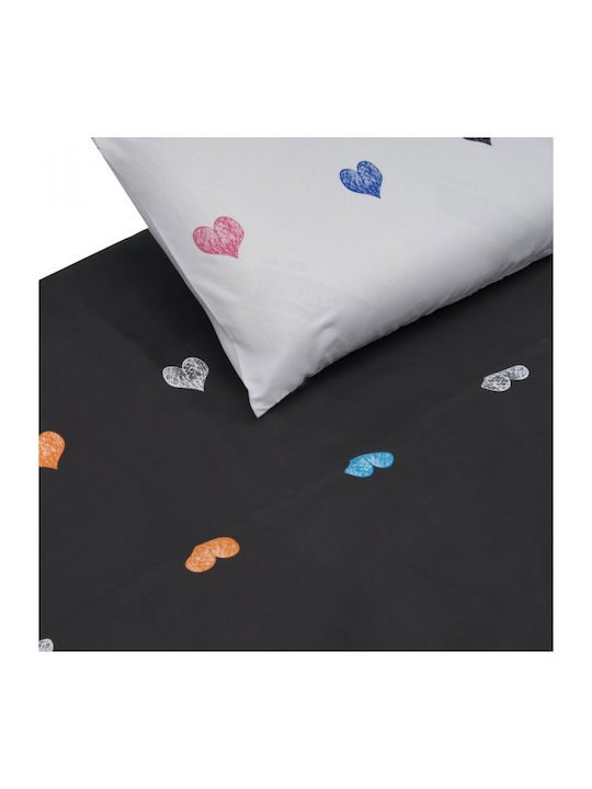 Heinner Duvet Cover Set Double with 2 Pillowcases & 1 Sheet 200x220 Multicolored