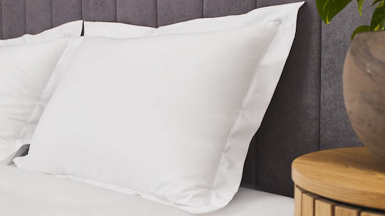 Valeria Home Set Huse Pentru Pilote Din Bumbac Satinat 240x220cm Superdublu Cu 2 Fețe De Pernă Albe
