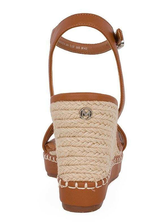 Leather Women's Moccasins in Tabac Brown Color