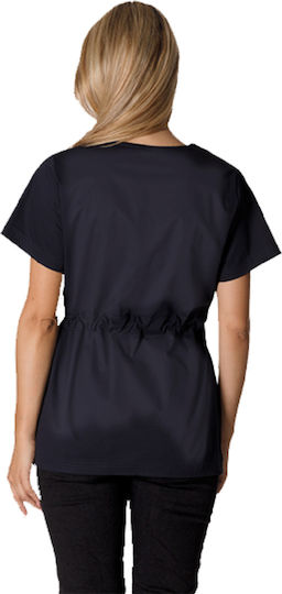 bwell Women's Black Medical Blouse