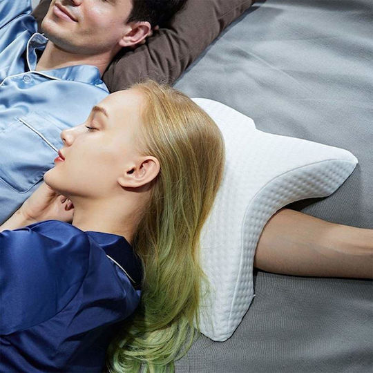 Orthopädisches Kissen mit Memory Foam 35x30cm in Weiß Farbe