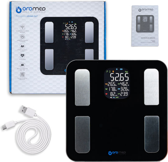 Oromed Smart Badezimmerwaage mit Bluetooth in Gold Farbe