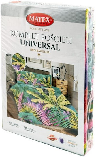 Matex Set Huse Pentru Pilote 100% Bumbac 220x200cm Superdublu Cu 2 Fețe De Pernă Multicolore
