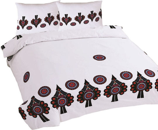 Matex Set Husă de Pilotă Bumbac Single cu Față de Pernă 160x200 Multicolor