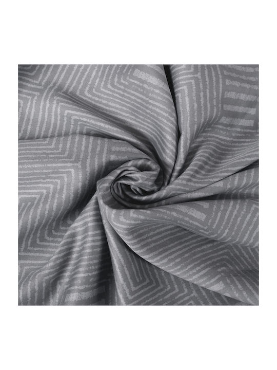Matex Duvet Cover Set Cotton Single with Pillowcase 160x200 Gray