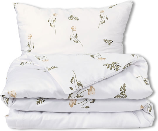 Matex Set Husă de Pilotă Bumbac Single cu Față de Pernă 160x200 Multicolor