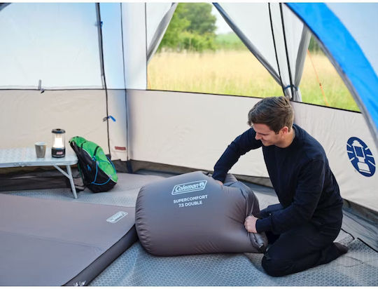 Coleman Selbstaufblasendes Doppeltes Camping Schlafmatte 200x128cm Dicke 12cm Graue