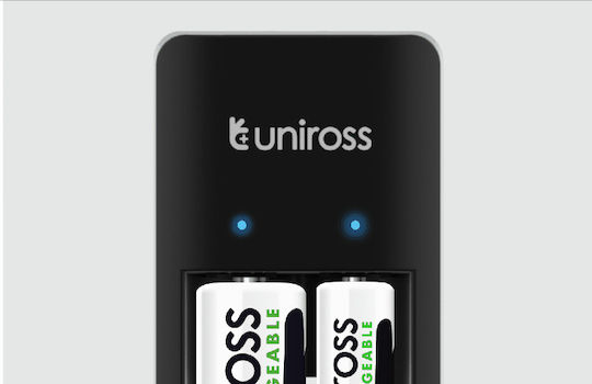 Uniross Ucu001 Usb Compact Mini Charger 2x Aa 1000 Batteries