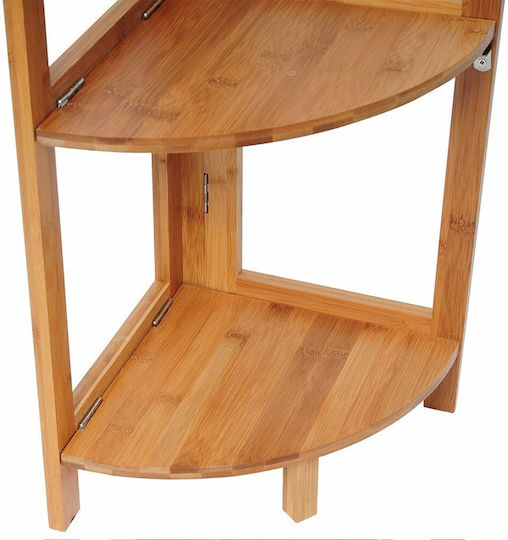 Γωνιακή Βιβλιοθήκη Καφέ 27x27x120εκ.