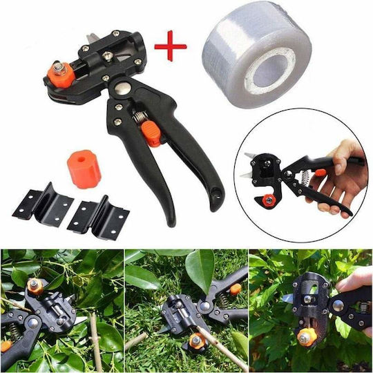Veredelungswerkzeug Siks Inklusive Klebebandklingen Ideal für Gartenpflanzen Schwarz Orange