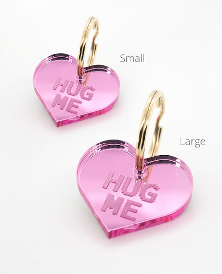 Dog Accessory Heart Hug Me Pink