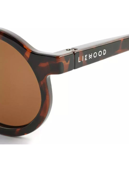 Liewood Darla Round Kids Sunglasses with Polarized Brown Lens for 3+ Years
