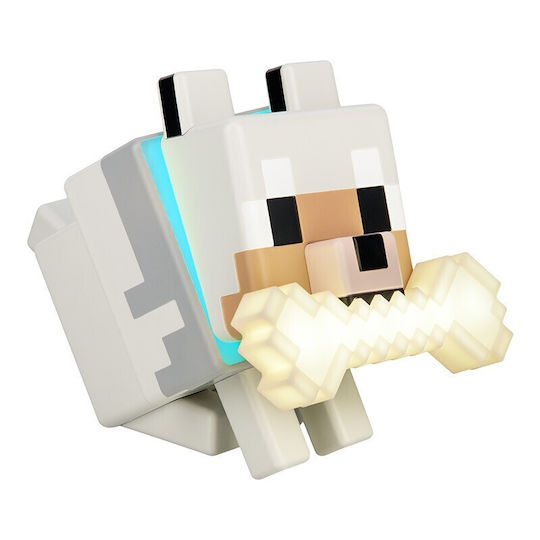 Paladone Kids Decorative Touch Lamp Minecraft Wolf Multicolor 16x12cm