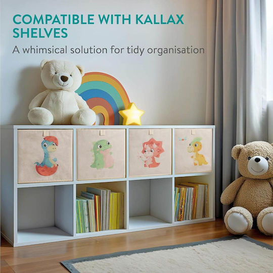 Navaris Children's Storage Box made of Fabric Multicolour 33x33x33cm 4pcs