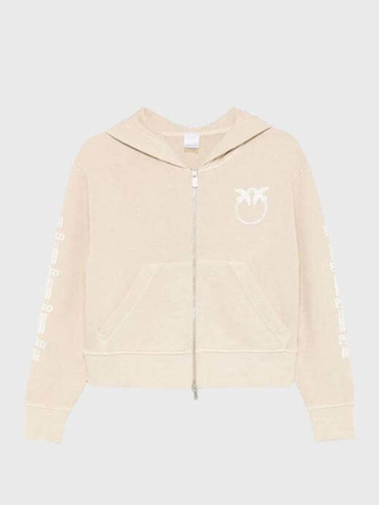 Onitsha Maglia Γυναικεία Ζακέτα με Φερμουάρ Beige
