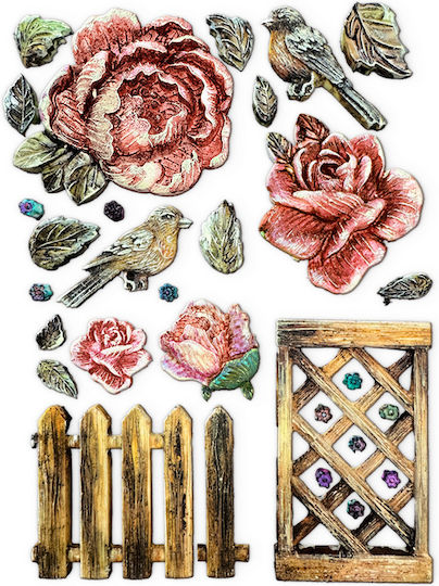 Καλούπι Σιλικόνης A5 15×21cm Stamperia House Roses Fence