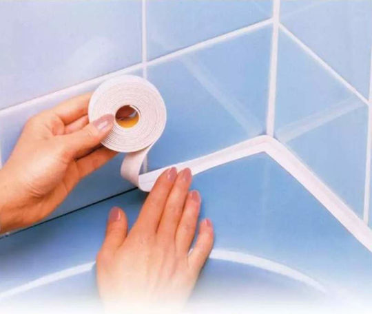 Set 2 Siks Anti-drip Adhesive Tapes Durable Easy To Clean White
