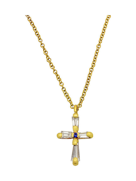 Savvas Design Χρυσός Σταυρός 18Κ