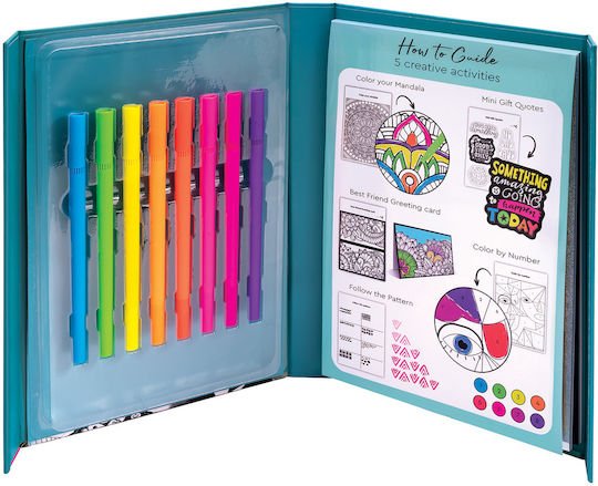 HappiHobbi Neon Drawing Markers Set 12pcs