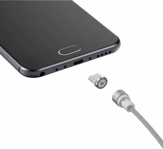 Siks 3in1 Charging Cable Magnetic Lightning Micro-usb Type-c Gray