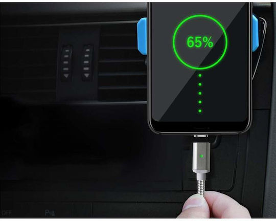 Siks 3in1 Charging Cable Magnetic Lightning Micro-usb Type-c Gray