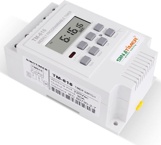 Sinotimer Instrument de Măsură pentru Panou Electric Digital pe Șină Monofazat