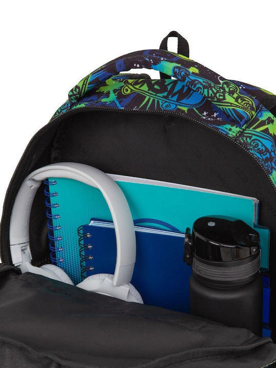 Coolpack Base Plus 16 Σχολική Τσάντα Πλάτης Γυμνασίου - Λυκείου Πολύχρωμη 29 x 16 x 44εκ