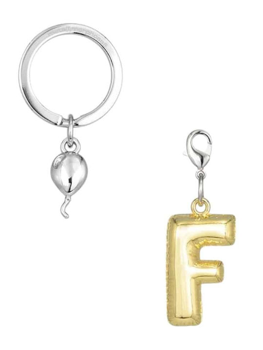 Metalmorphose Mtm10f Metal Keychain Initial F