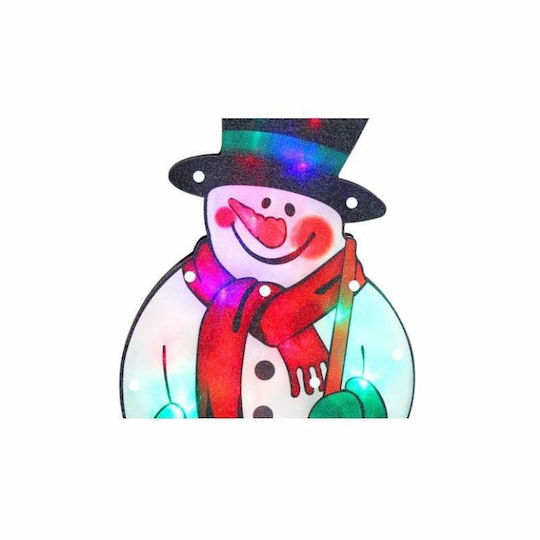 Decorațiune Fereastră Om de Zăpadă Siks cu LED Multicolor