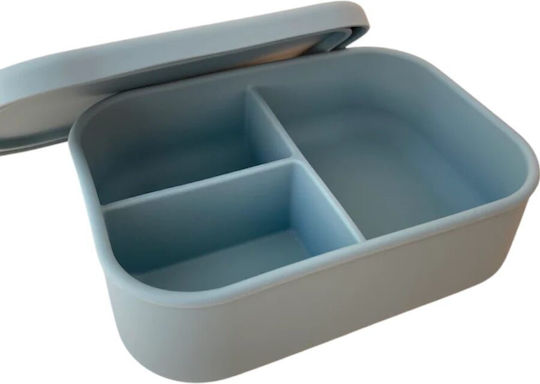 Queen Mother Kids' Food Container made of Silicone Blue