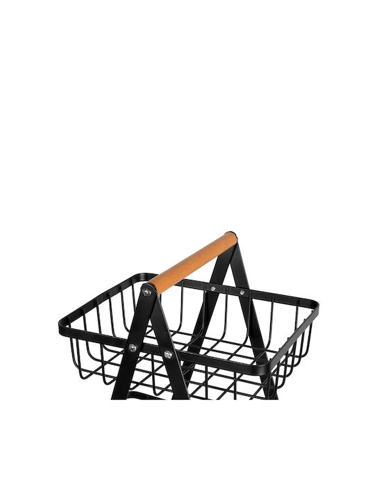 Brunbeste Φρουτιέρα Μεταλλική Μαύρη 46x35x18εκ.