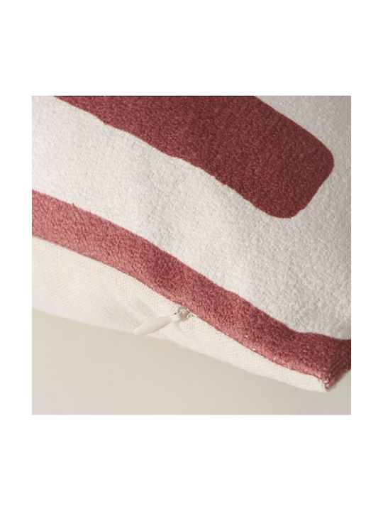 Boltze Perna de canapea Bakari Burgundy, White 30x50cm.