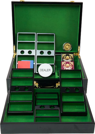 Pokeritems Set 500 Numbered Poker Chips 14gr in Suitcase