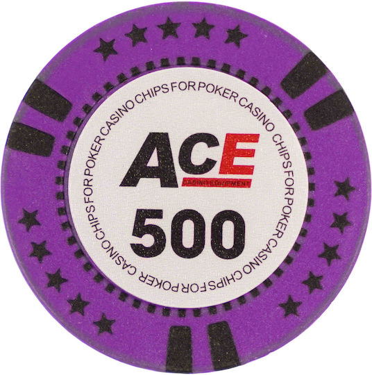 Pokeritems Set 500 Numbered Poker Chips 14gr in Suitcase