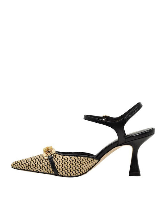 Leder Pumps Schwarz