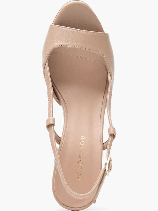 Leather Sandals Pink