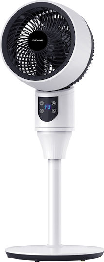 Eurolamp Πολυμορφικός Ανεμιστήρας 50W Διαμέτρου 23cm με Τηλεχειριστήριο Λευκός