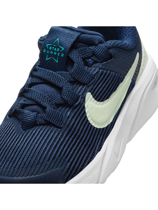 Stern Läufer Star Runner 4 Kinder Sportschuhe Laufen mit Schnürsenkeln Blau
