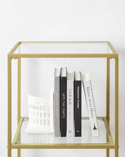 Bibliotecă Auriu 30x40x177.3 cm